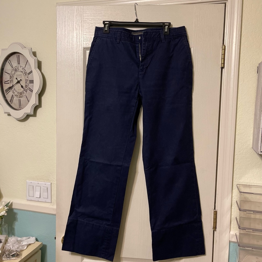 Banana Republic Women’s Wide Leg Navy Pants. Size 10